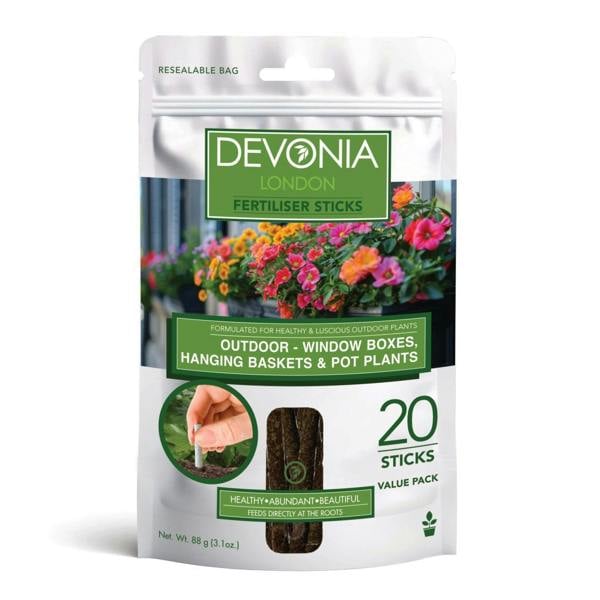 Window Boxes Hanging Baskets and Pot Plant Food Sticks - Devonia London
