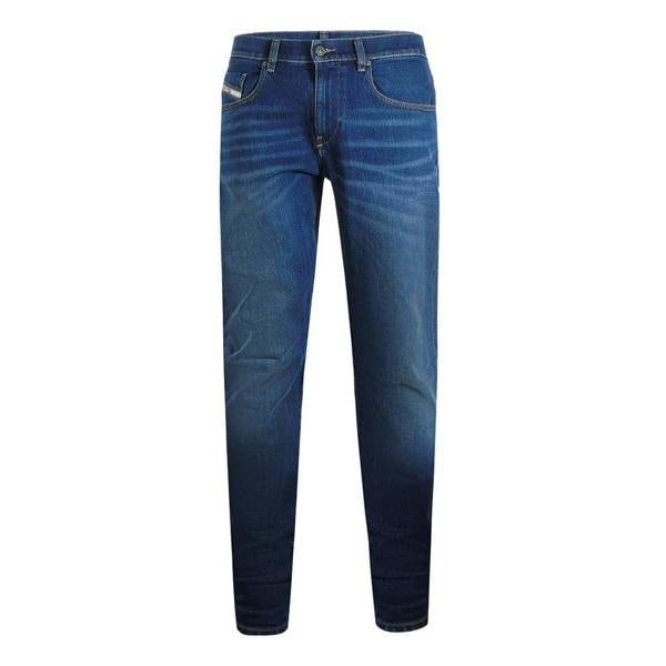 Diesel Mens 2019 D-Strukt Denim Jeans - Dark Blue - 