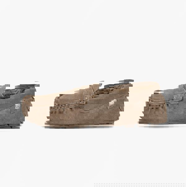 Totes Isotoner SUEDE CLASSIC Moccasin Slippers Mens Sand