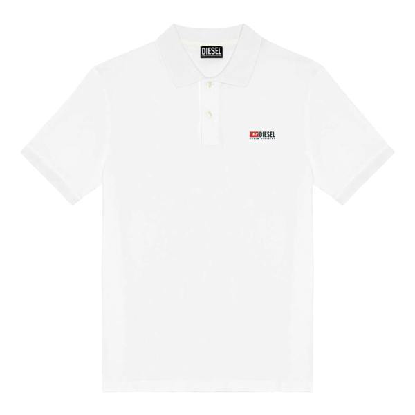 Diesel Unisex Adult T Smith Div New D Logo Polo Shirt - White - 