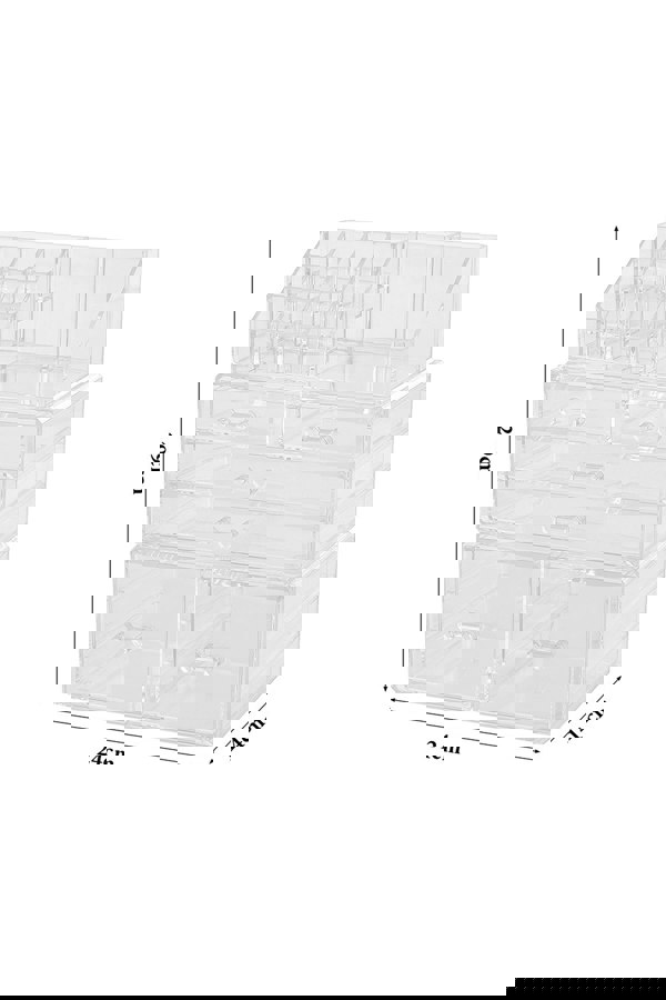 Living and Home Clear Dustproof Makeup Storage Organizer Drawers Large Skin Care Cosmetic Display Cases for Bathroom Stackable Storage Box