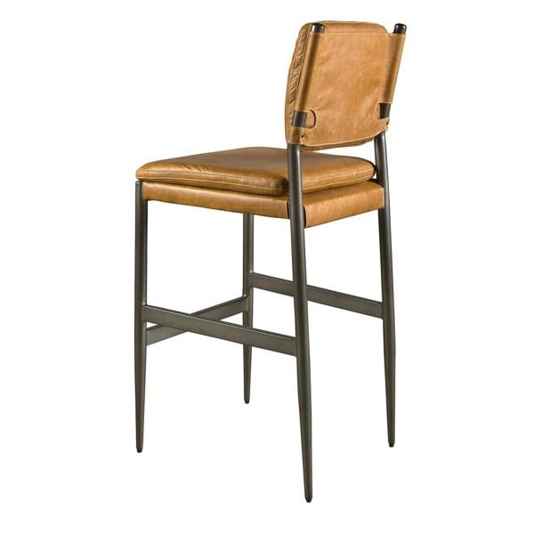 Angel Cerdá Brown Leather Stool 4167