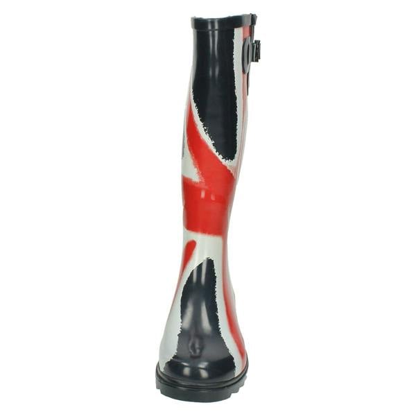 Spot On Ladies Spot On Union Flag Print Wellington Boots