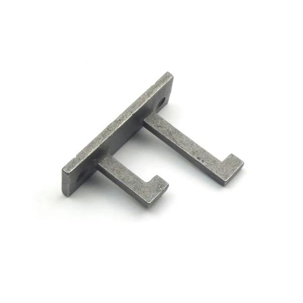 Pack of 4 Art Deco Cast Iron Coat Hooks - 80mm x 60mm