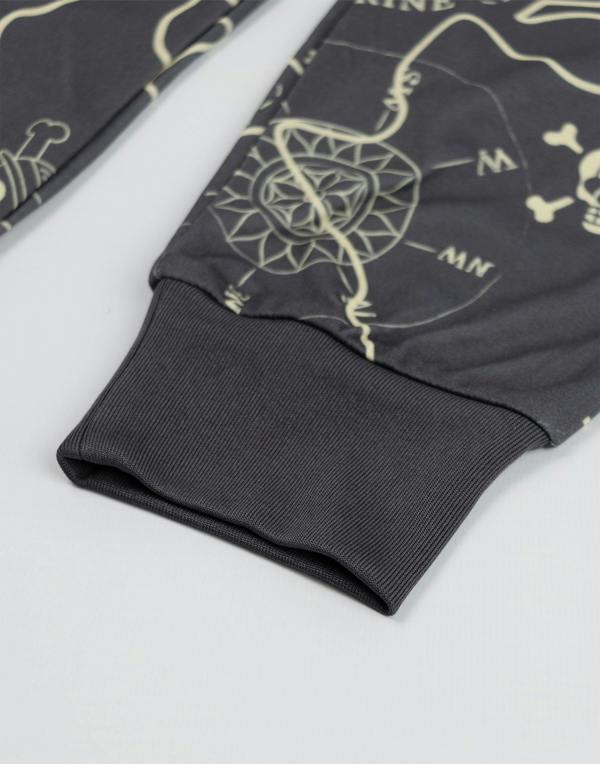 Vanilla Underground One Piece Boys Grey Logo Long Sleeve Long Leg Pyjama Set