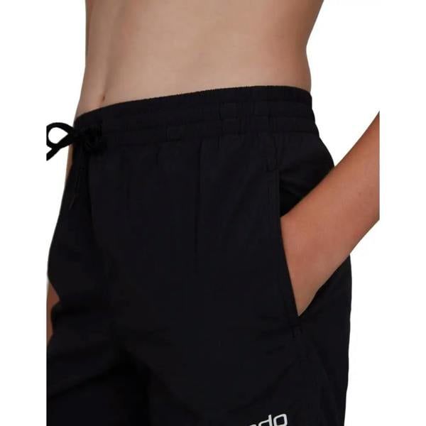 Black Speedo Boys Essential 13’’ swim shorts with white logo pocket