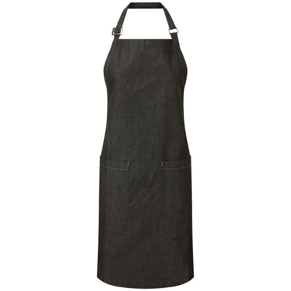 Premier Organic Cotton Full Apron - Black Denim