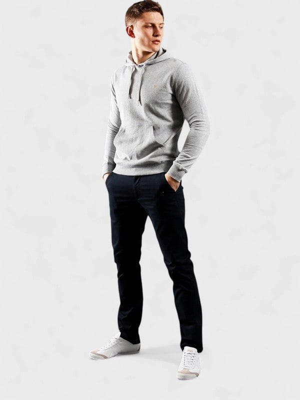 Farah Zain Light Marl Grey Hoodie