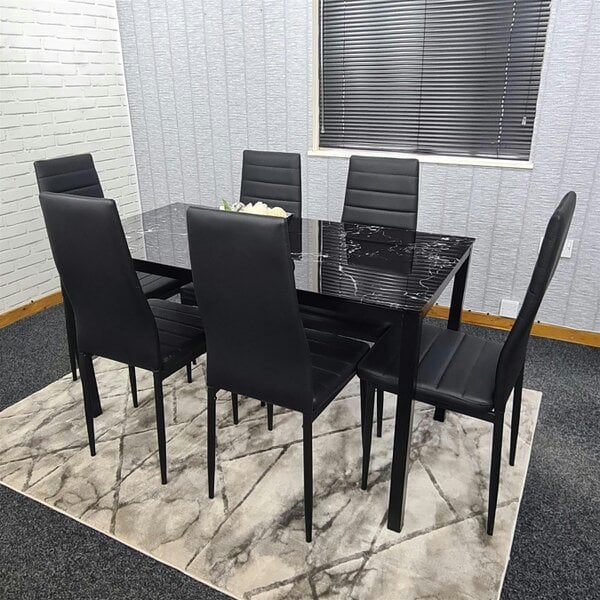 Kosy Koala Dining Table Set with 6 Chairs Dining Room, and Kitchen table set of 6
