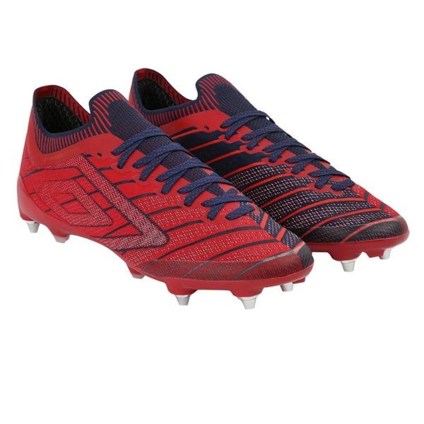 Umbro Mens Velocita Elixir Pro Football Boots - Rococo Red/White/Estate Blue