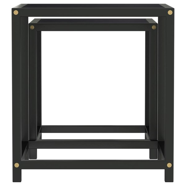 Berkfield Tea Tables 2 pcs MDF Black