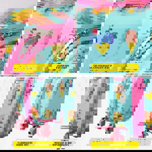 Dekko Kids Ride On Suitcase Children Travel Luggage Carry Bag Trolley Ice Cream