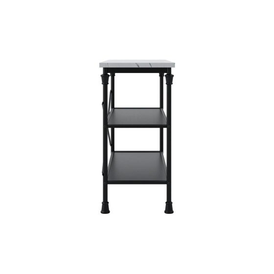 Wyld Haus Lola Marble Effect Console Table 2 Shelves