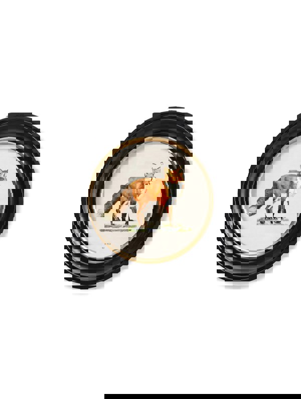 Exceptional Art Red Fox - Round Frame