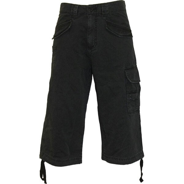 Spiral - Vintage Cargo Shorts 3/4 Long Black