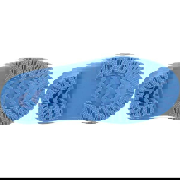 Cotswold Grosvenor Womens Pull On Ankle Wellie Wellington, blue waterproof ankle wellington shoe with slip-resistant tread sole.