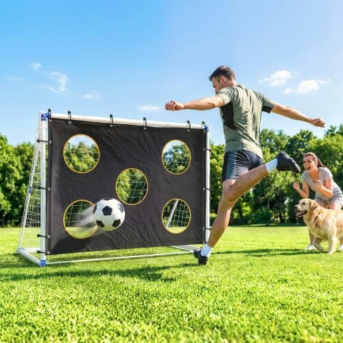SPORTNOW Football Goal, 183 x 96 x 130 cm Portable Practice Football Net