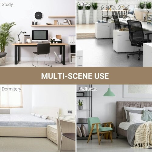 Wyld Haus Modo 120cm Metal And Wooden White Work Desk With Steel Frame