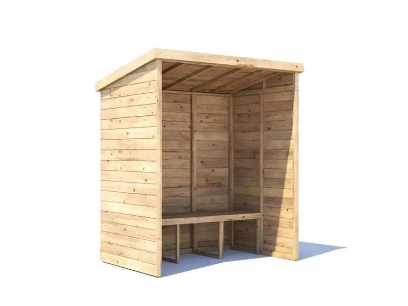 Dunster House Garden Arbour With Pent Roof, W1.8m x D1.2m / W6' x D4', Pressure Treated, Apocallipo