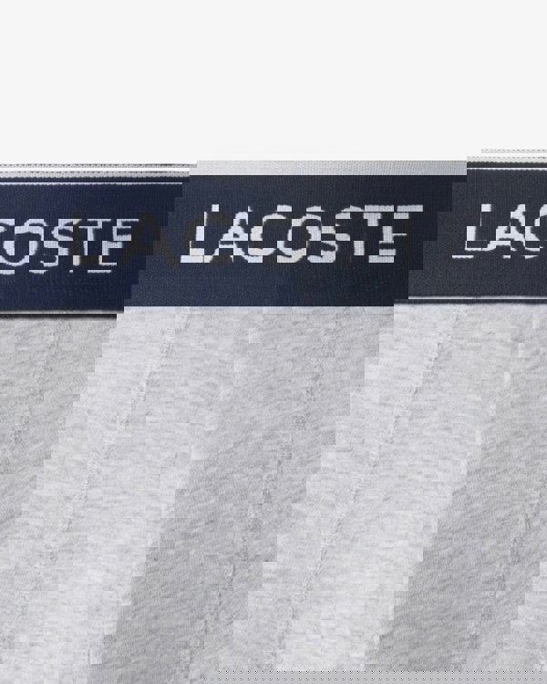 Lacoste 3-Pack of Mens Trunks - Silver Chine CCA