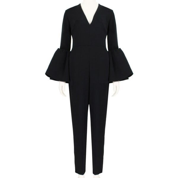 Roksanda black Margot jumpsuit with flared sleeves