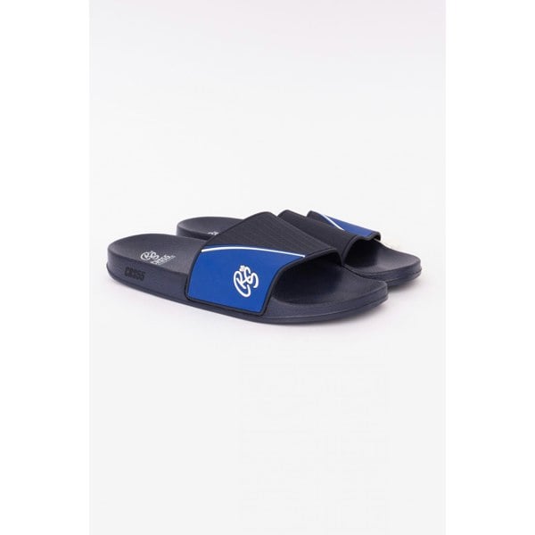 Crosshatch Mens Ventamoore Sliders - Navy/Blue