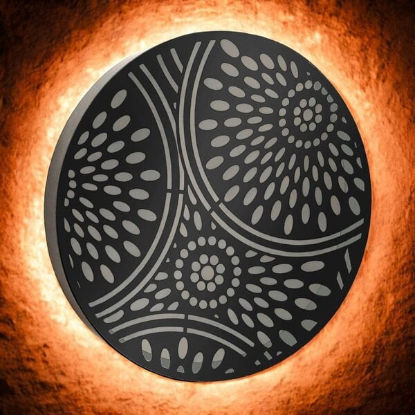 EDH Door Hardware Metal Moroccan Solar Wall Panel
