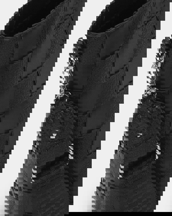 Ilse Jacobsen Chip Braided Womens Cross-Body Shopper - Black 001