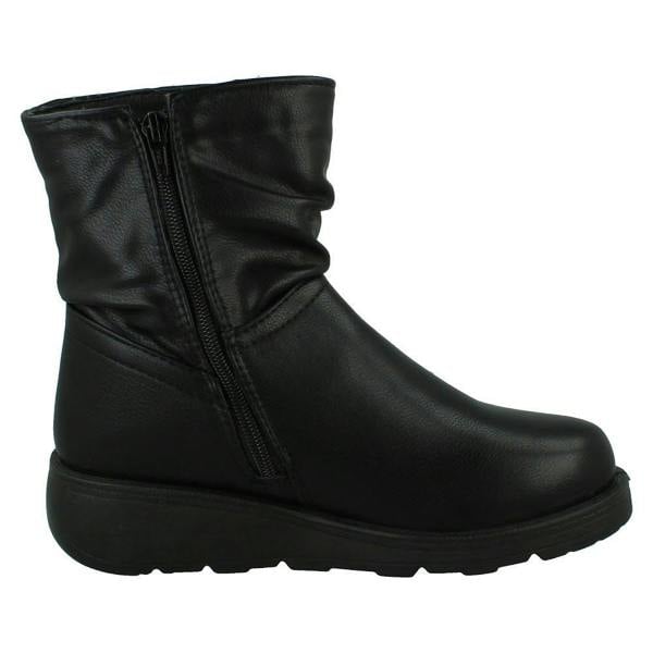 Spot On Ladies Spot On Extra Wide Ankle Boots F4473
