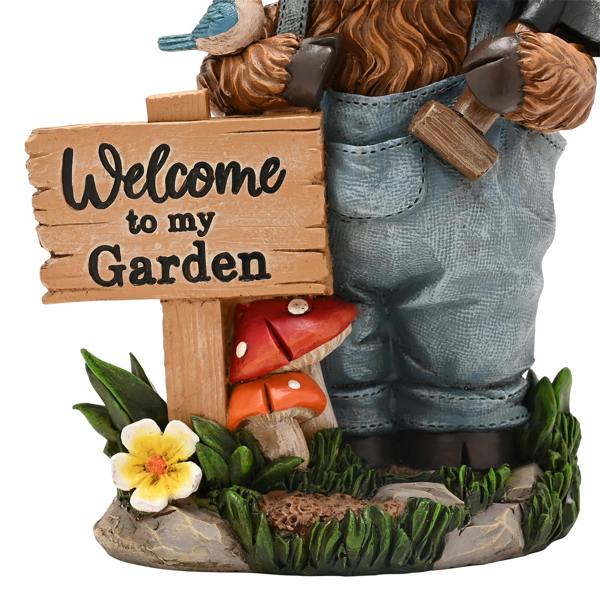 Country Living Highland Cows With Sign - Welcome To My Garden