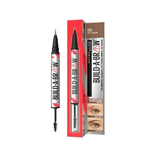 Maybelline 2 x Maybelline Build-A-Brow 2 in 1 Eyebrow Pen - 255 Soft Brown