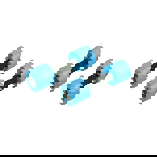 BECO Aqua Dumbbell pair with blue foam, black handles for water resistance training