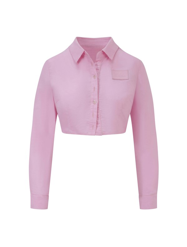 BALOU Cropped Shirt - Candy Pink