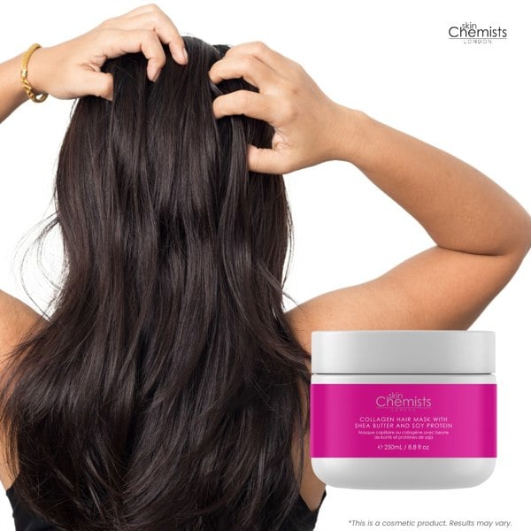 skinChemists Collagen Hair Mask with Shea Butter & Soy Protein 250ml