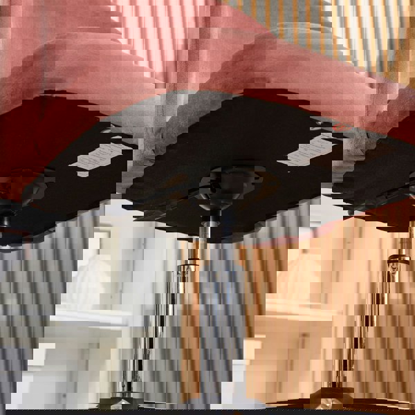 Furniture One Office Chair, Padded Armless Mid Back Swivel Desk Chair with Chrome Base, 150kg Load