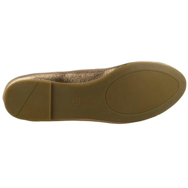 Spot On Ladies Spot On Flat Ballerinas With Tassel Bow Trim