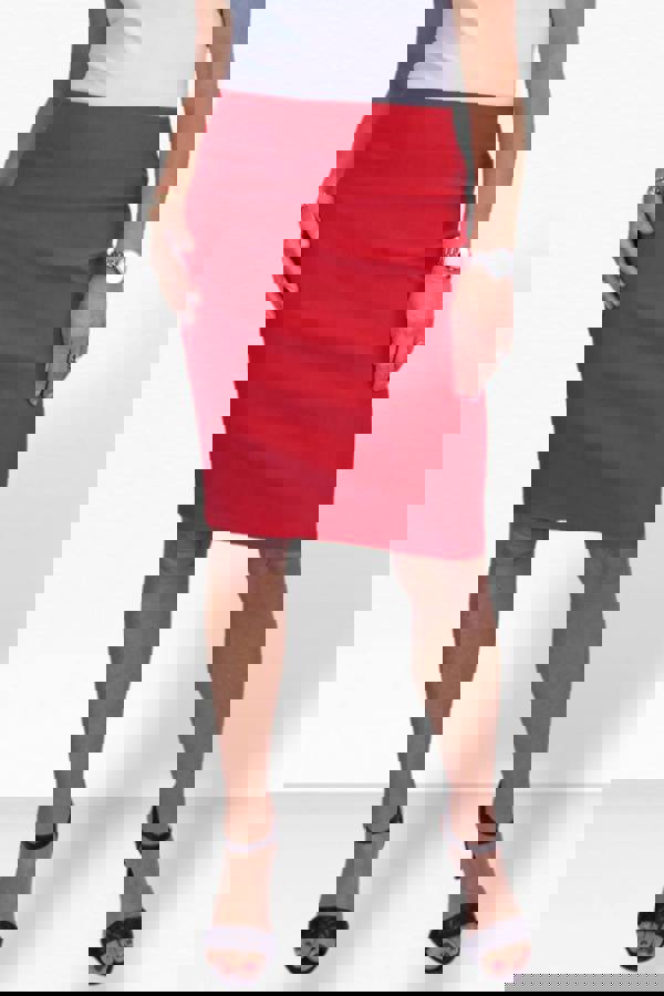 Paulo Due Women's Stretch Bodycon Pencil Skirt 22"