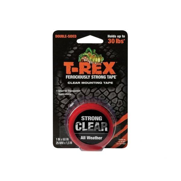 Shurtape T-rex Clear Mounting Tape 25mm X 1.5m - Multi Colour - 