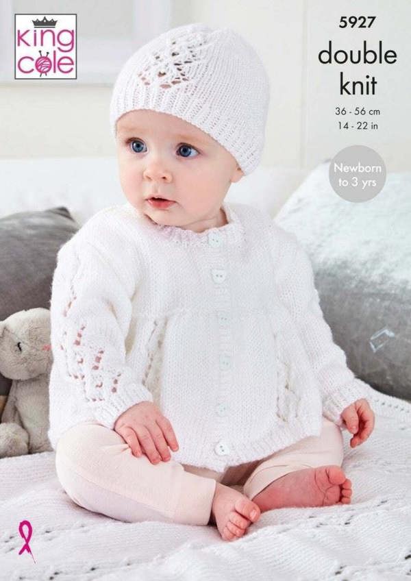 King Cole Comfort DK Knitting Pattern 5927, Coats, Headwear, Blankets for Baby, 14 - 22 Inches