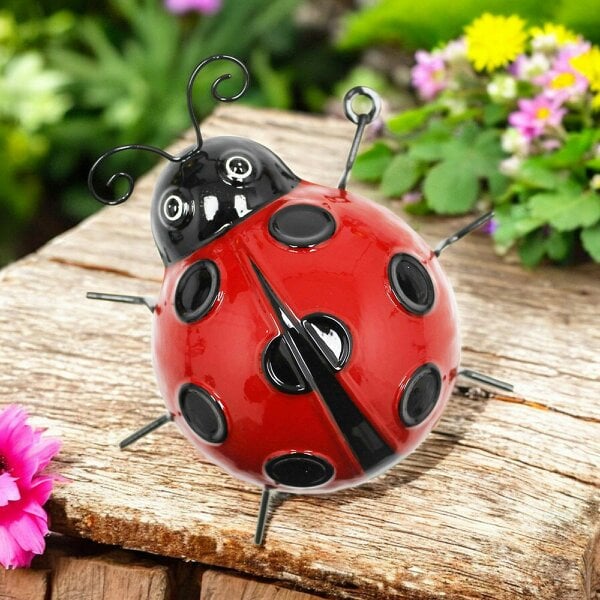 EDH Door Hardware Medium Metal Ladybird Wall Art