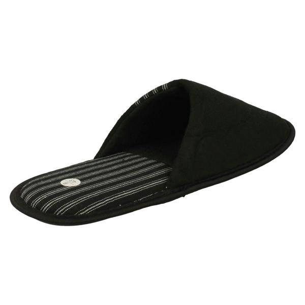 Spot On Mens Spot On Stripy Mule Slippers X2118