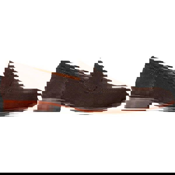 Base London Bruno Leather Men's Burnt Brown Loafers
