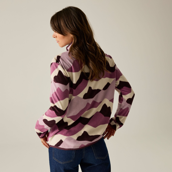 Regatta Womens/Ladies Frankie Mountain Full Zip Fleece Jacket - Light Pink/Deep Burgundy/Off White