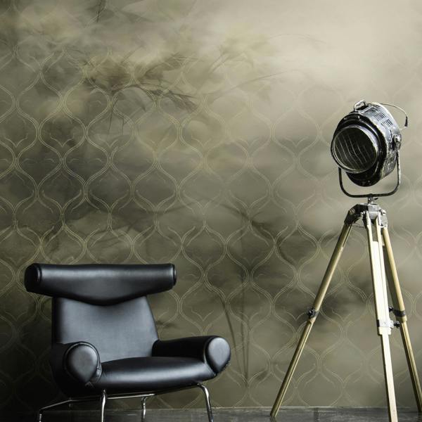 Erismann Mystic Garden Grey Digital Mural - Grey