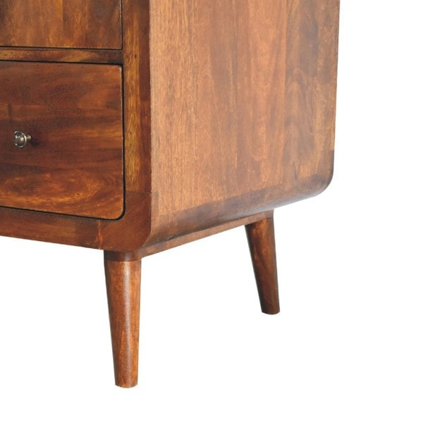 Artisan Furniture Curved Chestnut Wardrobe