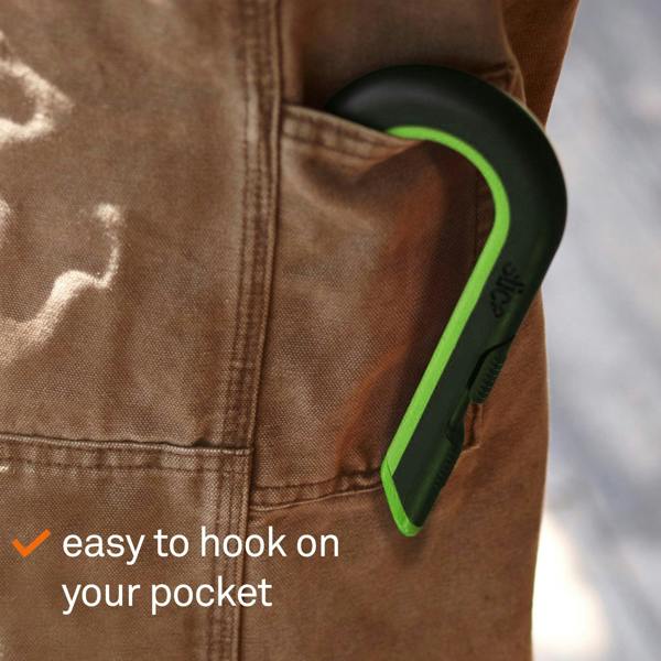 Slice Auto-Retractable Box Cutter Hooks onto pocket - DaltonSafety