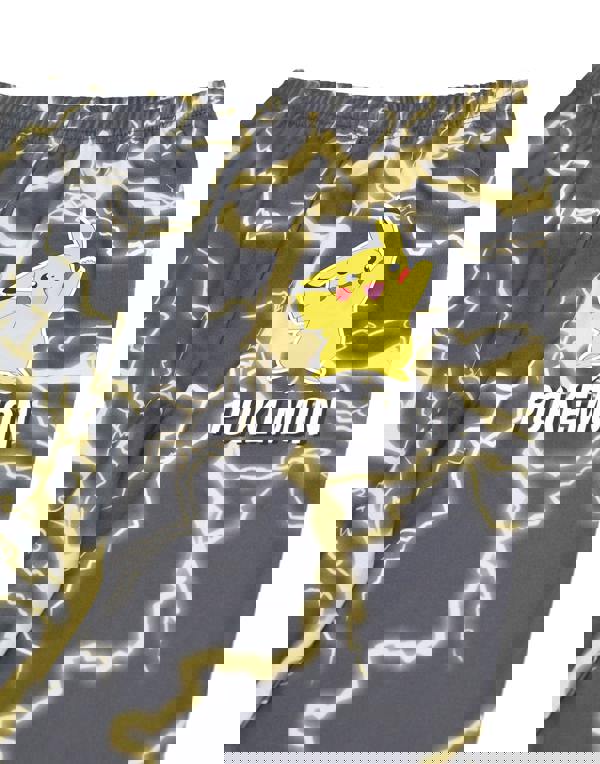 Pokemon Boys Black Pikachu Long Sleeve Long Leg Pyjama Set