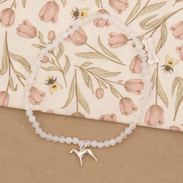 Whippet Crystal Bracelet - Personalised - MYLEE London