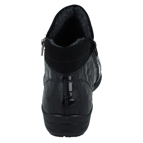 Remonte Ladies Remonte Wide, Double Zip Ankle Boots R7677