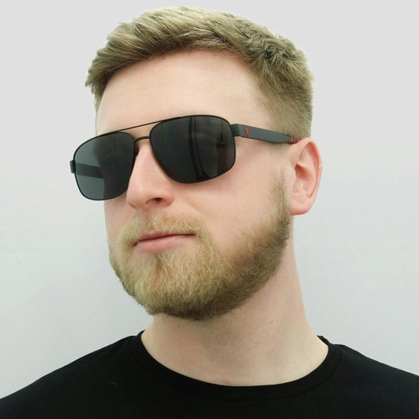 Polo Ralph Lauren Sunglasses 3112 903887 Matte Black Grey